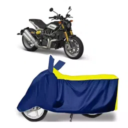 Auto Pearl Bike Cover for Indian FTR 1200 (Yellow & Blue)-picture-28