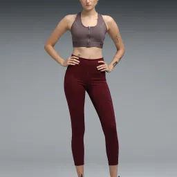 Puma Front Zip Womens High Impact Support Sports Bra image 3