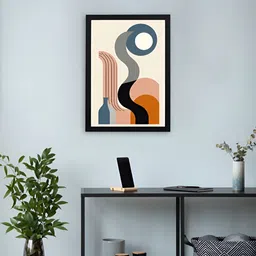 Giftii Cream-Coloured & Brown Printed Wooden Framed Wall Paintings-picture-36