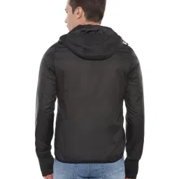 Van Heusen Black Full Sleeves Hooded Jacket image 2