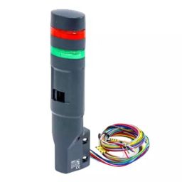 IDEC LD6A LED Stacked Indicator Wall Mount Type with 60 mm Outer Dia, LD6A-1WZQB-Y-picture-1