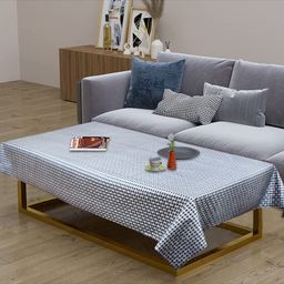 Dakshya Industries PVC Rectangle 4 Seater Table Cover - Grey-picture-29