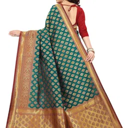 jayant creation Blue Art Silk Barasi Sarees image 4