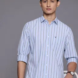 Allen Solly Pure Cotton Classic Fit Striped Casual Shirt-image-35