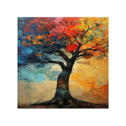 999Store Yellow & Red Tropical Canvas Wall Paintings image 2