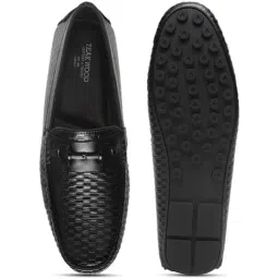 Teakwood Leathers Men's Black Casual Loafers image 4