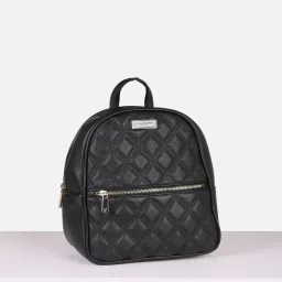 Van Heusen Black Quilted Backpack image 2