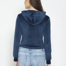 PRETTY LOVING THING Navy Regular Fit Hoodie image 2