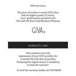 GIVA 925 Sterling Silver Rose Gold-Plated Stone Studded Wraparound Bracelet image 2