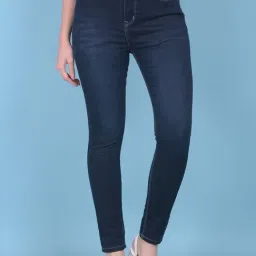 Crimsoune Club Blue Blended Skinny Fit Mid Rise Jeans-picture-32