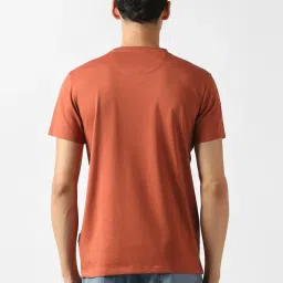 Van Heusen Orange Regular Fit Printed T-Shirt image 2