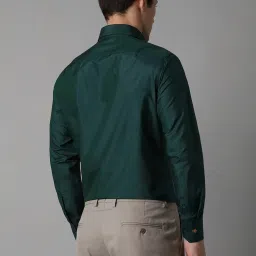 Louis Philippe Green Regular Fit Shirt image 2