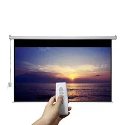 Sii 150 inch Cineview Motorised Projector Screen, Supports Ultra HD-3D-4K Ready Technology (White) image 2