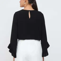 Cover Story Black Relaxed Fit Top image 2