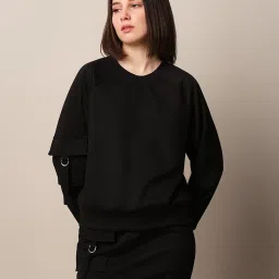Only Black Relaxed Fit Sweatshirt image 2