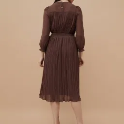 Code By Lifestyle Brown Regular Fit Dress image 2