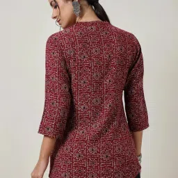 Soch Wine Printed Tunic image 2