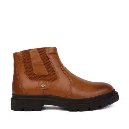 EZOK Men's Tan Chelsea Boots-image-65