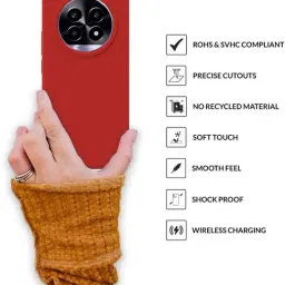 Sprig Back Cover for REALME 13 PRO (Red) image 4