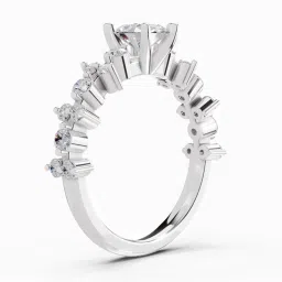 Sparkles Lab Grown Diamond 14k (585) White Gold Ring for Women image 2