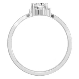 Sparkles 14k (585) White Gold Bezel Solitaire Lab Grown Diamond for Women image 2