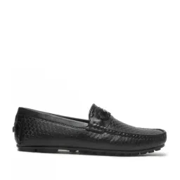 Teakwood Leathers Men's Black Casual Loafers image 2