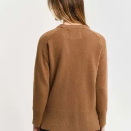 Gant Brown Relaxed Fit Sweater image 2