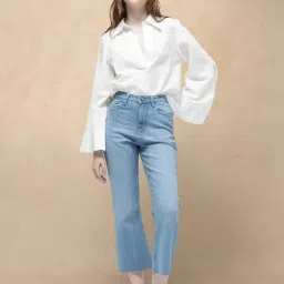 RAREISM Blue Cotton Blend Solid Jeans-image-72