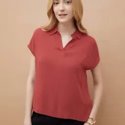Fame Forever By Lifestyle Orange Regular Fit Top-picture-19