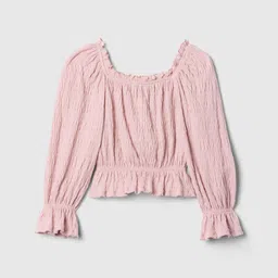 GAP Girls Square-Neck Long Sleeves Top image 2