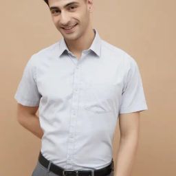 Code by Lifestyle Grey Regular Fit Shirt-picture-20