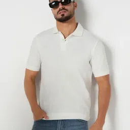 R&B Ivory Slim Fit Polo T-Shirt image 5