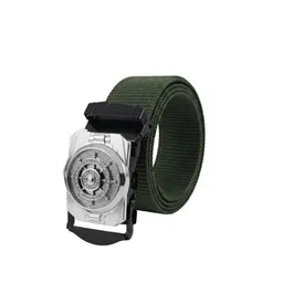 Niddleman Men Textured Belt With Spinning Buckle-picture-25