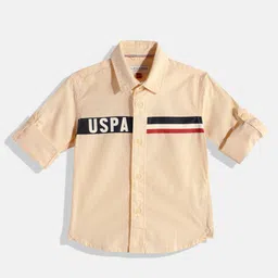 U.S. Polo Assn. Kids Boys Printed Pure Cotton Casual Shirt-picture-18