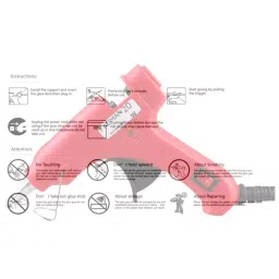 Fadman 20 W Standard Temperature Hot Melt Mini Glue Gun Red 7 mm Stick Dia., 0034-REDMINI20WT-0ST image 5