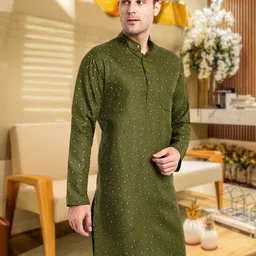 Moda Rapido Men Ethnic Motifs Handloom Kurta image 3