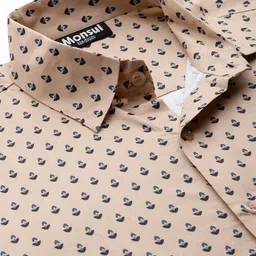 Monsui Men Classic Opaque Printed Casual Shirt image 2