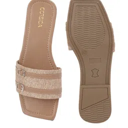 CORSICA Women Textured One Toe Flats with Buckles image 4