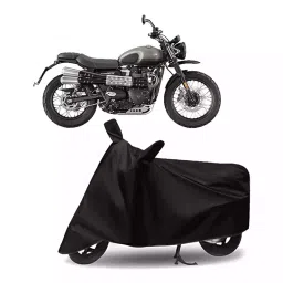 Auto Pearl Bike Cover for Triumph Street Scrambler (Black)-image-63