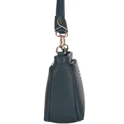 LADY QUINTON Women Textured Structured Satchel Bag image 2