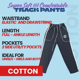 IndiCrafts Boys Set Of 5 Solid Cotton Track Pants image 5