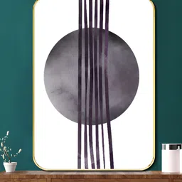 SAF White & Grey Circle Printed Wall Art image 5