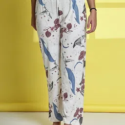 ETC Women Pack Of 2 Floral Printed Cotton Lounge Pants-picture-35
