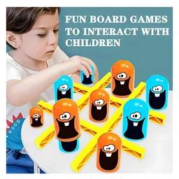 PLUSPOINT Stcking Cap Board Game Cup X and 0 Strategy Based Brain Games Kids Brain Development Table Top Games for Kids Family Outdoor & Indoor Games for Kids - Red image 2