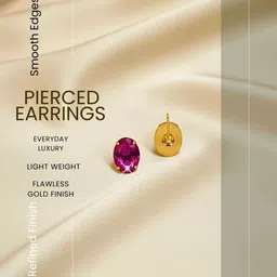 Anouk Women 24K Gold-Plated American-Stone & Cubic-Zirconia Crystal-Studded Jewellery Set image 5