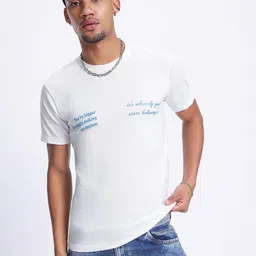 glitchez Bold Type Tee Printed Drop-Shoulder Sleeves T-shirt-picture-21