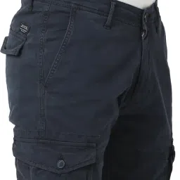 Spykar Blue Cotton Regular Fit Cargo Pant image 5