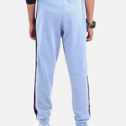 Kiddopanti Boys Light Blue Printed Trackpants image 2