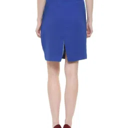 Allen Solly Blue A-Line Skirt image 2