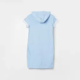 Fame Forever by Lifestyle Girls Light Blue Cotton Printed Dress image 2